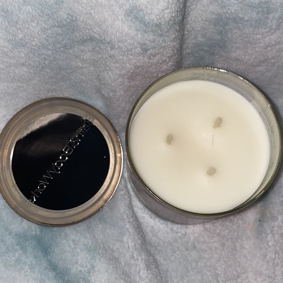 Brand new 3 wick “ white pumpkin oak wood” candle - Picture 2 of 3